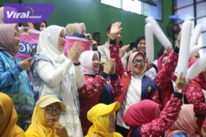 Pj Ketua TP PKK Tyas Fatoni Apresiasi Perwosi Sumsel Menang Lomba Kreasi Tingkat Nasional 2023. Foto : viralsumsel.com/win