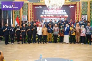 Pj Gubernur Sumsel Agus Fatoni ketika silaturahmi dengan pemimpin media dan organisasi perusahaan media di Sumsel yang digelar di Griya Agung Palembang, Kamis (12/10/2023). Foto : viralsumsel.com/win