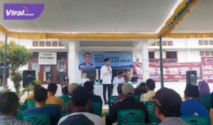 H Muchendi Mahzareki S.E Wakil Ketua DPRD Provinsi Sumatera Selatan (Sumsel) gelar Reses Tahap III Tahun 2023 di Kecamatan Mesuji Raya, Kabupaten Ogan Komering Ilir (OKI). Foto : viralsumsel.com/ril
