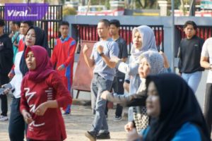 Terapkan Jum'at Sehat, Dinkominfo Muba Rutin Gelar Senam Pagi Bersama. Foto : viralsumsel.com/dev