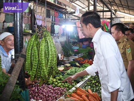 Presiden Republik Indonesia (RI) Joko Widodo melakukan kunjungan kerja meninjau Pasar Sekip Ujung, Palembang, Sumatera Selatan, Kamis (26/10/2023). Foto : viralsumsel.com/win