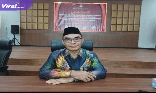 Hendri Daya Putra anggota KPU Provinsi Sumatera Selatan divisi teknis penyelenggara pemilu. Foto : Viralsumsel/Nto