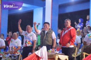 Gubernur Sumatera Selatan H Herman Deru secara resmi  Pekan Olahraga Provinsi (Porprov) XIV 2023 yang digelar di Kabupaten Lahat sebagai tuan rumah. Foto : viralsumsel.com/win