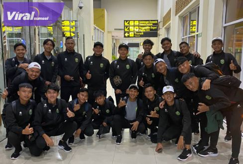 Tim sepak bola Sumsel di Porwil Sumatera 2023. Foto : ist