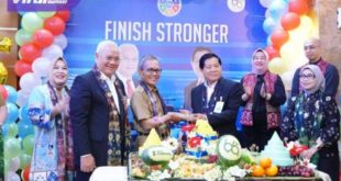 Sekda Sumsel Supriono menghadiri perayaan HUT Bank Sumsel Babel,  di Kantor Bank Sumsel Babel Cabang Utama A. Rivai Palembang, Senin (6/11/2023). Foto : viralsumsel.com/win