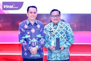 Pj Gubernur Sumsel Agus Fatoni Hadiri Rakornas Pengadaan Barang/Jasa Pemerintah Tahun 2023. Foto : viralsumsel.com/win