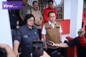 Pj Gubernur Agus Fatoni  Bersama Menteri LHK Gelar Rapat Penanganan Karhutla di Kabupaten OKI. Foto : viralsumsel.com/win