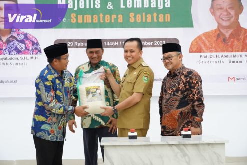 Pj Gubernur Agus Fatoni Buka Rakerwil Muhammadiyah se-Sumatera Selatan. Foto : viralsumsel.com/win