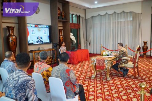 Pj Gubernur Agus Fatoni Ikuti Arahan Mendagri, Jaga Netralitas ASN Jelang Pemilu 2024. Foto : viralsumsel.com/win