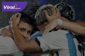 Para pemain Argentina selebrasi usai cetak gol ke gawang Brasil dalam kualifikasi Piala Dunia 2026 zona Amerika Selatan. Foto : ig fifa
