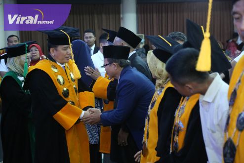 Pj Gubernur Sumsel Agus Fatoni Hadiri Dies Natalis ke-59 UIN Raden Fatah Palembang. Foto : viralsumsel.com/win