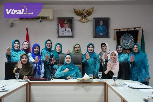 Pj Ketua TP PKK Sumsel Tyas Fatoni Sosialisasikan Gerakan Selamatkan Pangan kepada Kader PKK se-Sumsel. Foto : viralsumsel.com/win