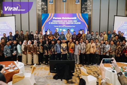 Pj Gubernur Agus Fatoni Buka Forum Kolaborasi Pengawasan Desa Tahun 2023. Foto : viralsumsel.com/win