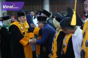 Dies Natalis UIN Palembang, Pj Gubernur Sumsel Agus Fatoni Sampaikan Pentingnya Pendidikan Akhlak, Karakter dan Mental. Foto : viralsumsel.com/win