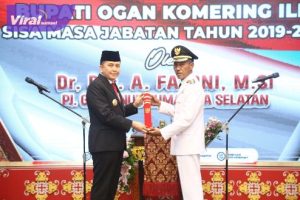 Resmi Jadi Bupati OKI, Djafar Shodiq Fokus Kawal  Pemilu Damai hingga Jaga Harga Pangan. Foto : viralsumsel.com/fir