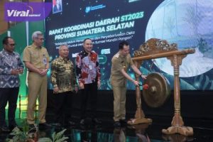 Pj Gubernur Agus Fatoni Buka Rakor Daerah Sensus Pertanian BPS Provinsi Sumsel Tahun 2023. foto : viralsumsel.com/win
