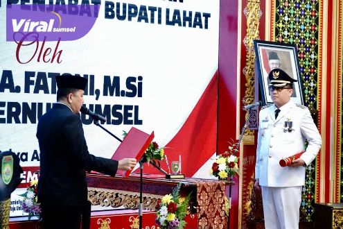 Pj Gubernur Agus Fatoni Beri Atensi Khusus Pj Bupati Lahat Untuk Segera Tuntaskan Program Prioritas. Foto : viralsumsel.com/win
