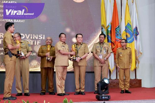 Provinsi Sumsel Terima Penghargaan Terbaik Pertama IGA 2023, Terbaik Pertama Regional 1 dan Nilai Tertinggi Se-Sumatera. Foto : viralsumsel.com/win