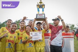 Nawasena C U-12 Juara Turnamen Sepakbola Bupati Muba Cup 2023. Foto : viralsumsel.com/dev