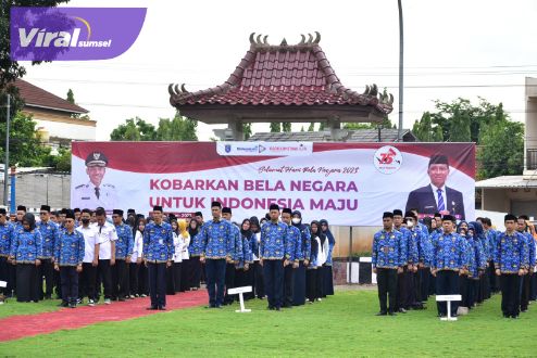 Bupati OKI H. M. Dja'far Shodiq Kobarkan Bela Negara untuk Indonesia Maju. Foto : viralsumsel.com/zep