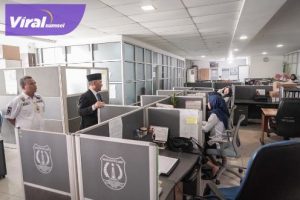 Pj. Bupati H Apriyadi Sidak Setda Muba. Foto : viralsumsel.com/dev