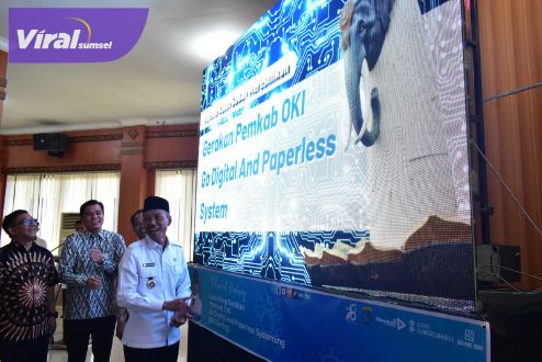 Meningkat, Indeks SPBE OKI 2023 Berpredikat Baik. Foto : viralsumsel.com/zep