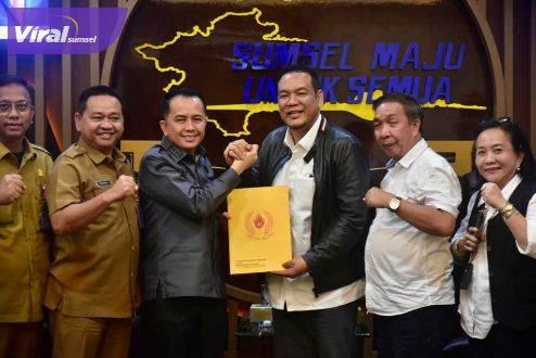Pj Gubernur Agus Fatoni Minta KONI Sumsel Gencarkan Pencarian Bibit Atlet Berprestasi dari Sekolah hingga Pelosok Daerah. Foto : viralsumsel.com/win