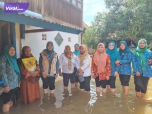 PKK Babat Toman Lakukan Pendampingan Anak Korban Banjir, Hingga Distribusi Bantuan. Foto : viralsumsel.com/dev