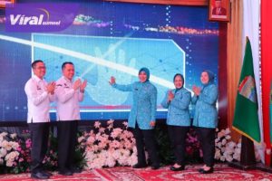 Pj Walikota Apresiasi Kehadiran Ketum TP PKK Tri Tito Karnavian di Karang Anyar Gandus, Launching 3 Program Sekaligus. Foto : viralsumsel.com/nto