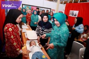 Ketua Umum TP PKK Tri Tito Karnavian Sebut Gerakan Serentak di Sumsel Bisa Dicontoh Daerah Lain. Foto : viralsumsel.com/win