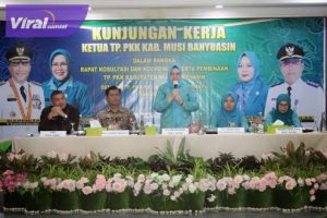TP PKK Muba Lakukan Pembinaan Ke 15 Kecamatan Secara Maraton. Foto : viralsumsel.com/dev
