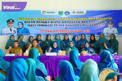 Giliran PKK Jirak Jaya Dapat Kunjungan Pembinaan, Rakor dan Rakon TP PKK Muba. Foto : viralsumsel.com/dev