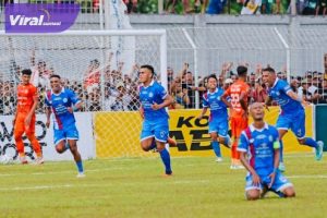PSBS Biak Ukir Sejarah, Lolos BRI Liga 1 Musim Depan. Foto : lib