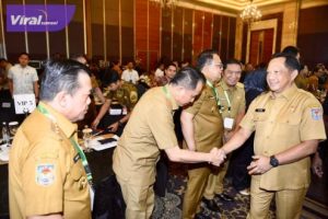 Pj Gubernur Sumsel Agus Fatoni Hadiri Rakor HKBN 2024 bersama Mendagri dan Kepala Badan Pangan Nasional. Foto : viralsumsel.com/win
