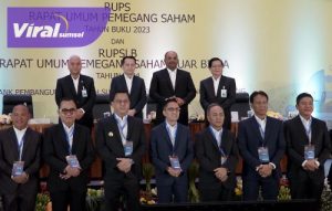 Pj Bupati Apriyadi Ikuti RUPS Bank Sumsel Babel Tahun Buku 2023. Foto : viralsumsel.com/dev