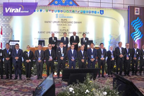 Hadiri RUPS, Pj Bupati OKI Harap Bank Sumsel Babel Bisa Dongkrak Ekonomi Daerah. Foto : viralsumsel.com/zep