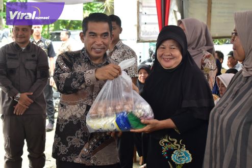 Pemkab OKI Gelar Operasi Pasar Murah Bersubsidi Tiga Kali Sepekan Selama Ramadan, Keliling Kelurahan. Foto : viralsumsel.com/zep