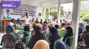 Pj Walikota Prabumulih Penyerahan Simbolis Bantuan CBP. Foto : viralsumsel.com/man