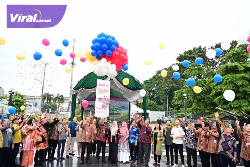 Tingkatkan Kunjungan Wisatawan ke Sumsel, Pj Gubernur Agus Fatoni Launching Calendar Of Event South Sumatra 2024. Foto : viralsumsel.com/win
