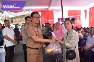 Jelang Hari Raya, Pemkab OKI Gencarkan Pasar Murah. Foto : viralsumsel.com/zep