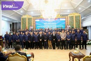 Hadiri Pelantikan Pengurus PWI Sumsel, Pj Gubernur Agus Fatoni Minta Jaga Sinergitas Guna Memajukan Daerah. Foto : viralsumsel.com/win