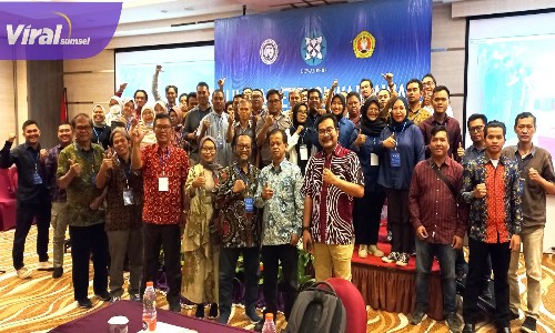 Para penguji UKW UPN Veteran Yogyakarta saat penutupan UKW yang difasilitasi Dewan Pers di Banjarmasin Kalimantan Selatan tahun 2023 lalu. (Foto: LUKW UPN Veteran Yogyakarta)