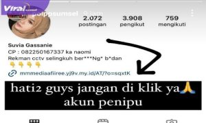 Tangkapan layar akun Sat Pol PP Provinsi Sumsel yang lama. Foto : Viralsumsel