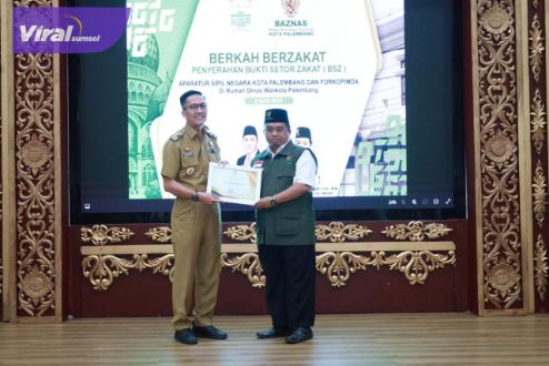 Pj Walikota Palembang Pantau Langsung Pembayaran Zakat Pejabat di Lingkungan Pemkot. Foto : viralsumsel.com/nto