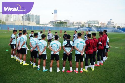 Timnas Indonesia U-23 jalani latihan perdana di Dubai, Uni Emirat Arab (UEA), Selasa, 3 April 2024. Foto : pssi