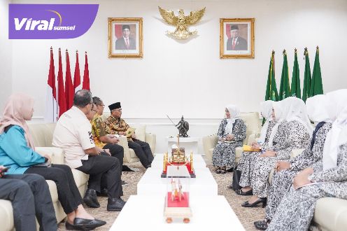 Terima Audiensi IBI Muba, Pj Bupati Apriyadi Harap Maksimalkan Perhatian Kesehatan Ibu dan Anak. Foto : viralsumsel.com/win