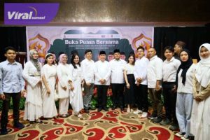 Pj Gubernur Sumsel Agus Fatoni saat Buka Bersama dengan BPD HIPMI Sumsel di Hotel Grand Atyasa, Palembang, Sumatera Selatan, Sabtu (6/4/2024). Foto : viralsumsel.com/win