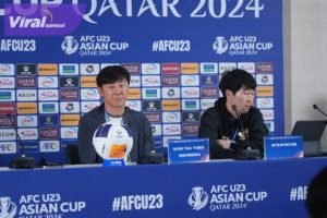 Pelatih Tim Nasional (Timnas) Indonesia U-23, Shin Tae-yong. Foto : viralsumsel.com/pss