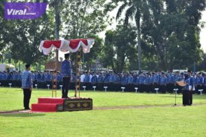 Pj Bupati OKI Ajak ASN Tingkatkan Disiplin Kinerja Pasca Libur Lebaran. Foto ; viralsumsel.com/zep