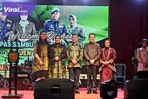 Pj Gubernur Agus Fatoni Hadiri Malam Lepas Sambut Pangdam II/Sriwijaya Sebut Banyak Kesuksesan Berkat Kerjasama dengan Kodam. Foto : viralsumsel.com/win